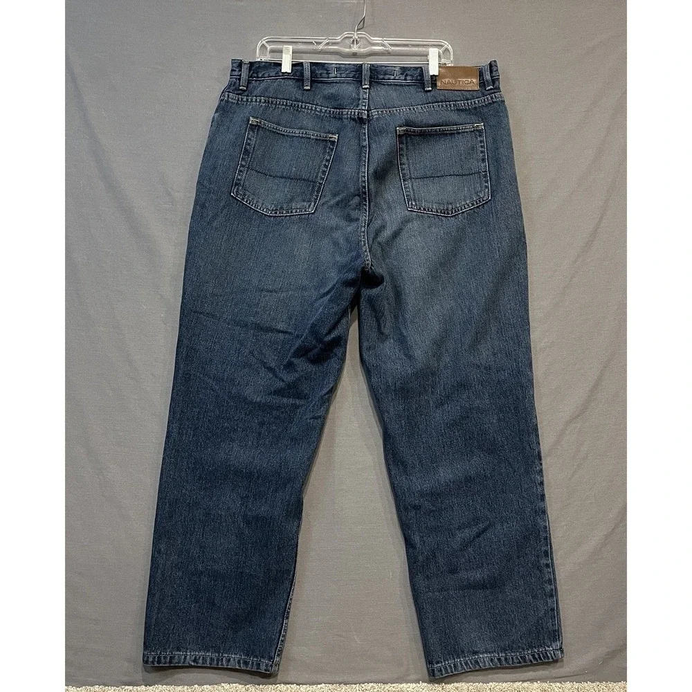 Nautica J-Class Jeans Mens‎ Size *38x29 Blue Relaxed Fit Denim Pants Preppy